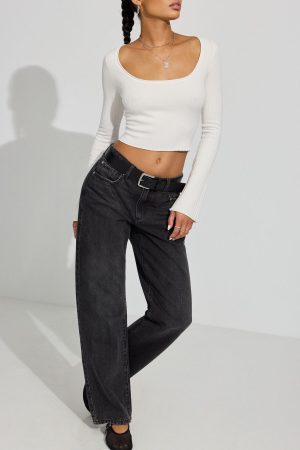 Bodycon Scoop Neck Sweater