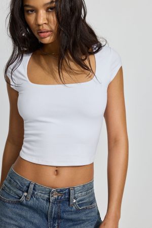 Portia Square Neckline T Shirt