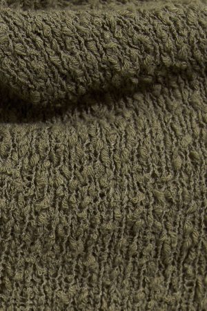 Bouclé Cowl Halter Top