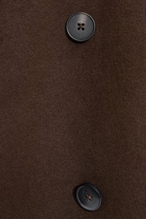 Oversized Long Felted Trench Coat