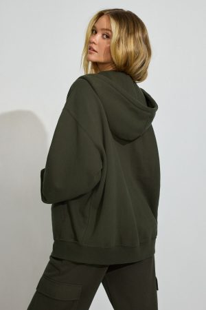 SoftTerry Oversized Zip-Up Hoodie