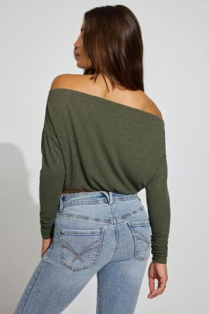 Serene Off Shoulder Long Sleeve Top