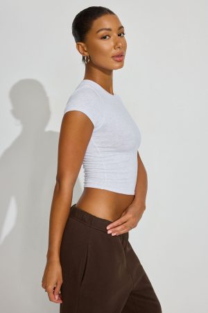 SuperSoft Crewneck Cropped T-Shirt
