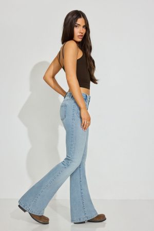 Low Rise Flare Jeans