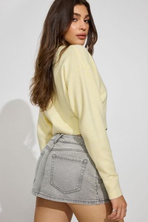 Denim Micro Skort