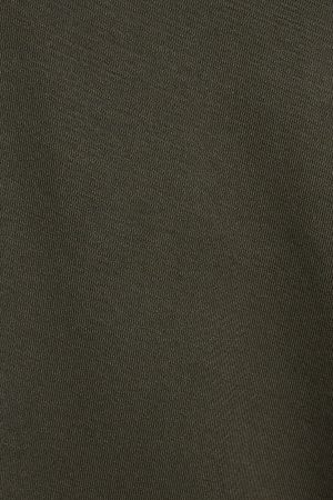 Wide Boat Neck Banded Tee