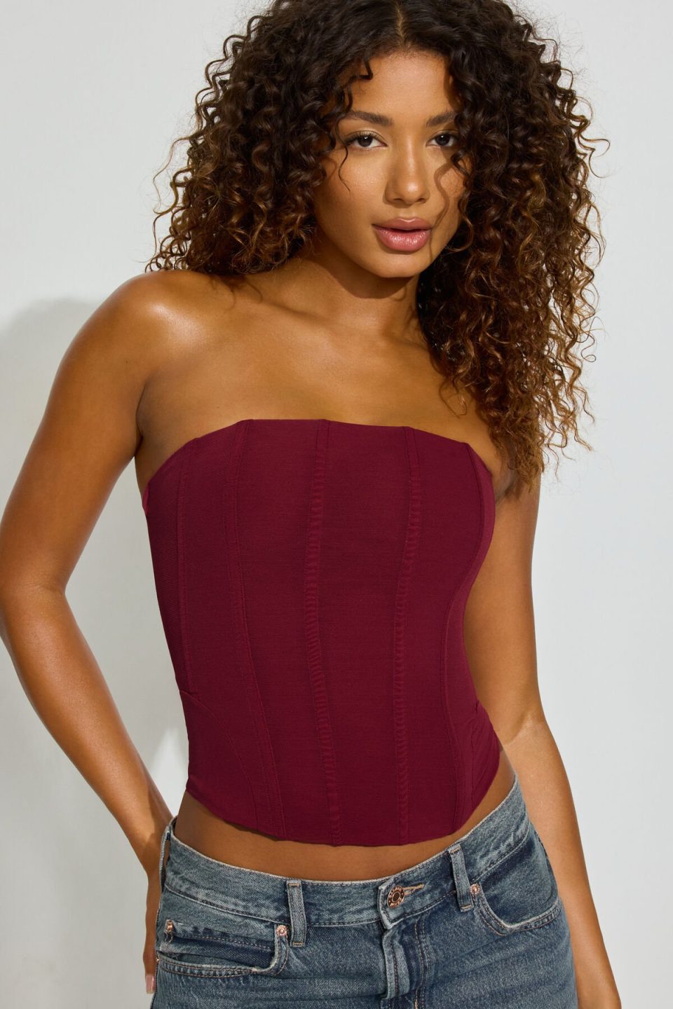 Mesh Longline Tube Corset