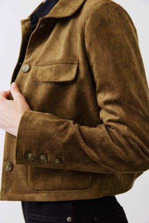 The Cropped Suede Jacket